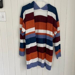 Long sleeve striped cardigan